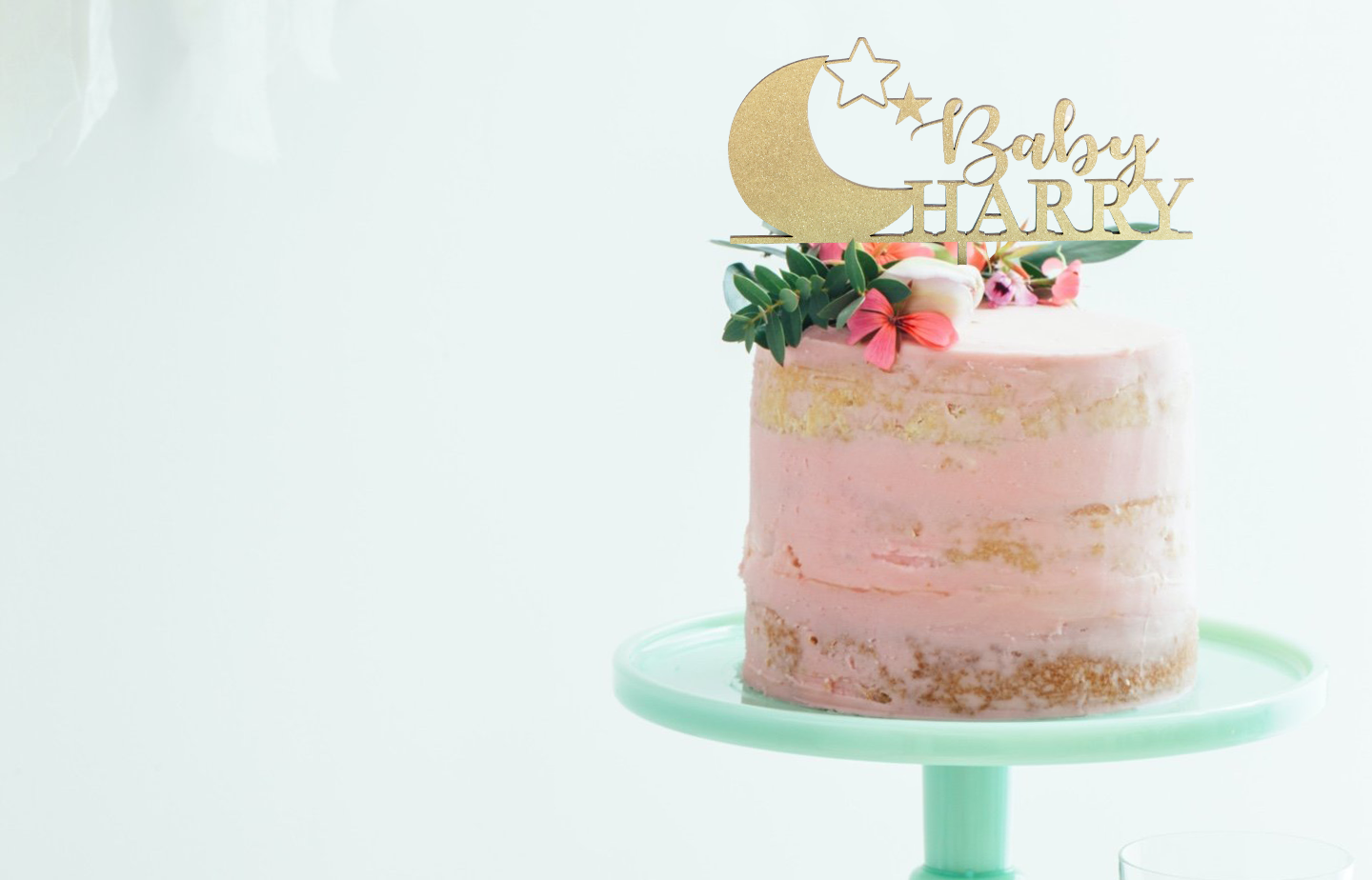 Custom Baby Shower Cake Topper by designLEE Studio