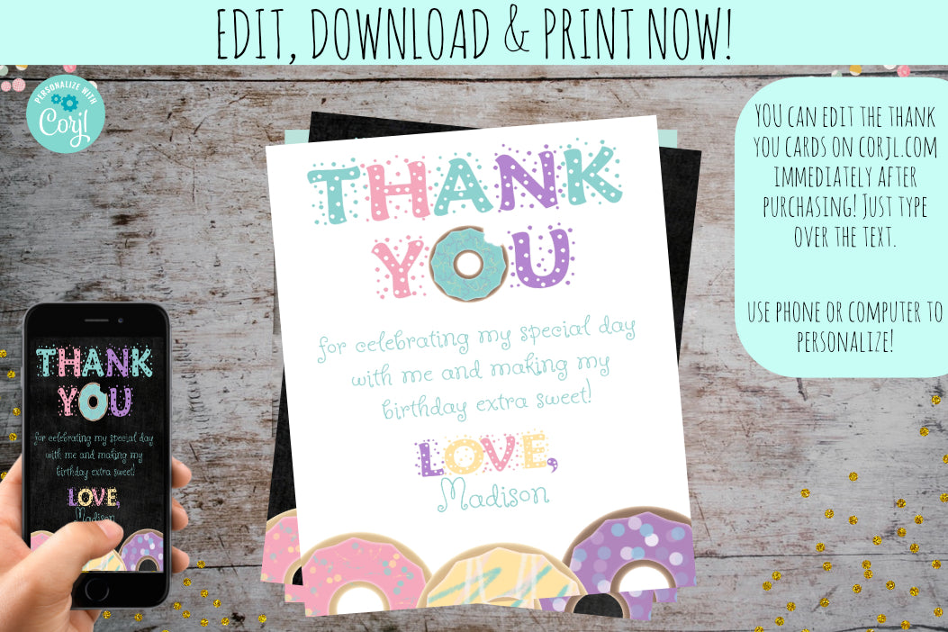 Our Easy "Four P's" - Purchase, Personalize, Print, & Party!