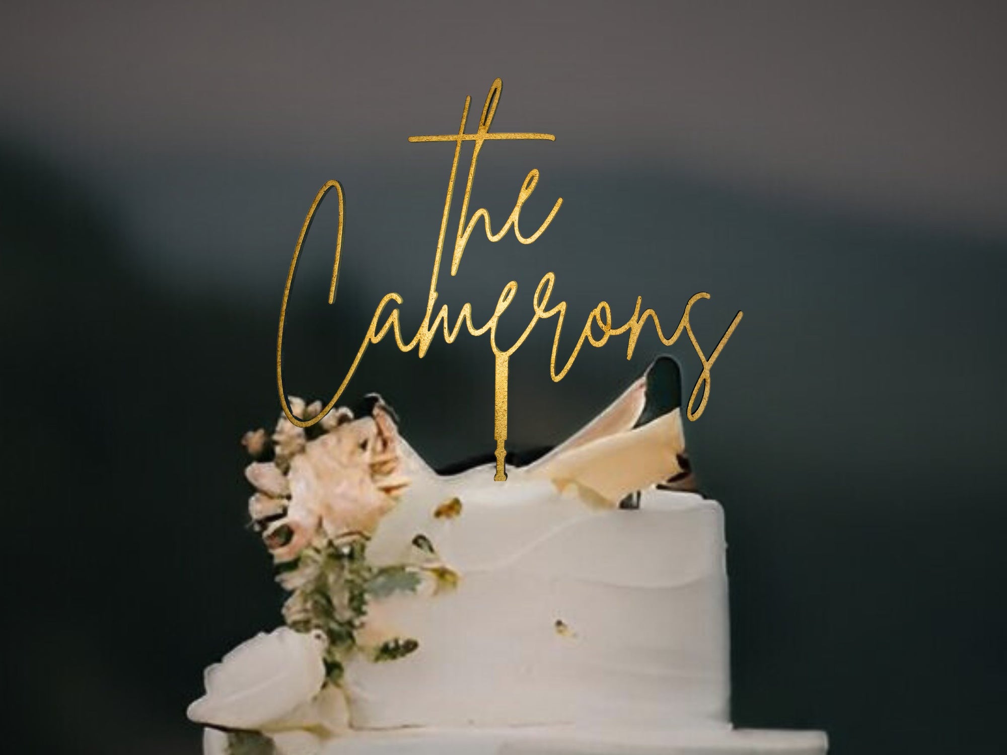 Personalised Mr & Mrs Wedding Cake Topper