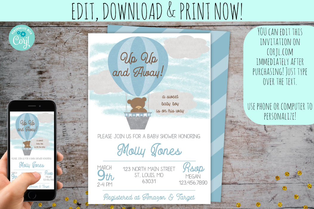 Baby Shower Invitations & Party Extras