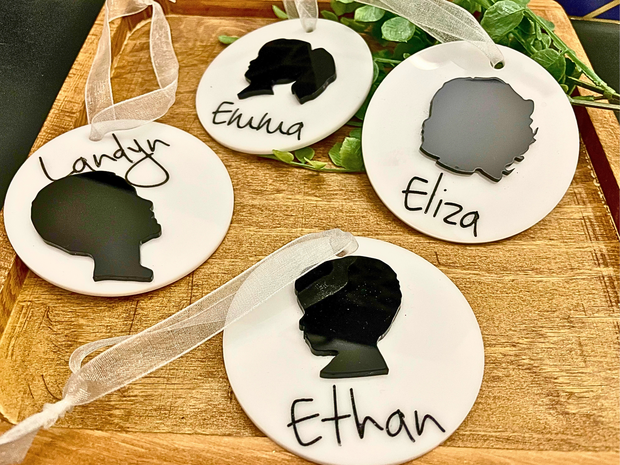 3D Personalized Mothers Day Ornament Gift Silhouette Child Ornament Custom Silhouette  Baby Ornament Mothers Day Gift Pet Ornament