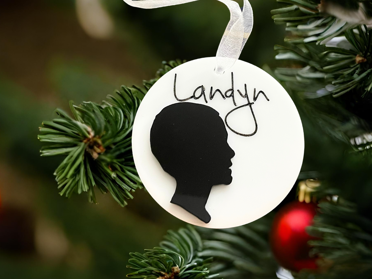 3D Personalized Mothers Day Ornament Gift Silhouette Child Ornament Custom Silhouette  Baby Ornament Mothers Day Gift Pet Ornament