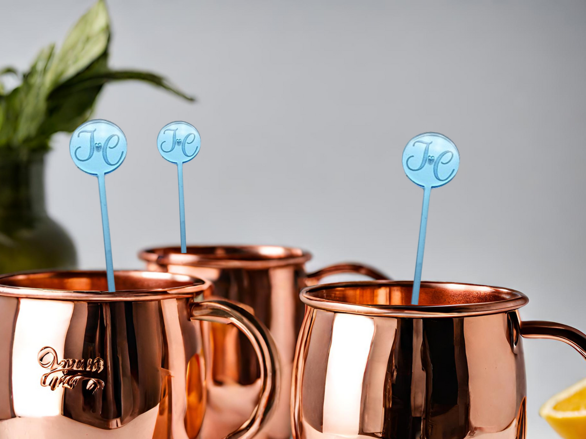 Custom Birthday Drink Stirrers Personalized Logo Drink Stir Sticks Wedding Swizzle Stick Cocktail Stirrer Drink Topper Birthday Decor Gift