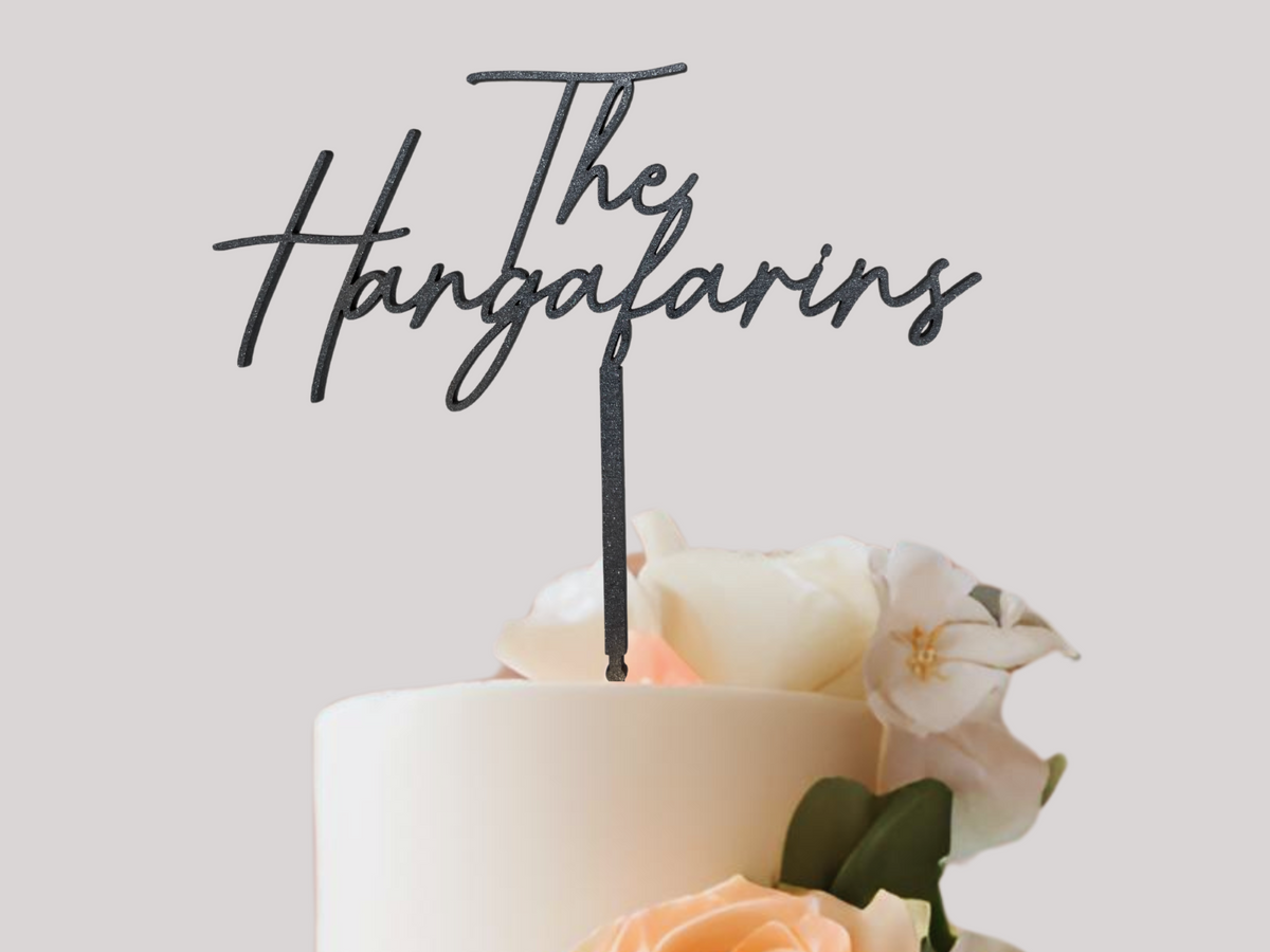 Custom Rustic Wedding Cake Topper | Wood Wedding Cake Topper | Personalized Cake Topper