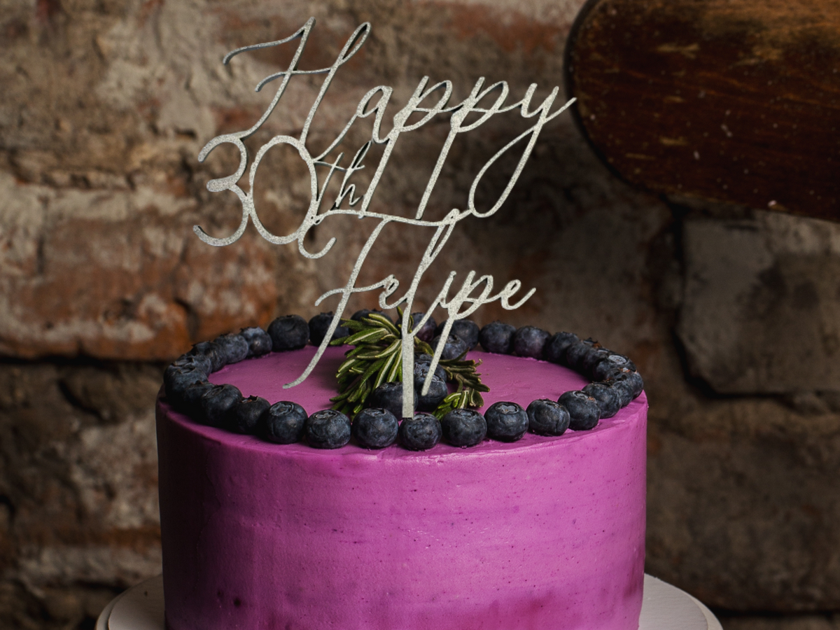 Custom Birthday Cake Topper Personalized Birthday Gift Cake Topper for Any Age