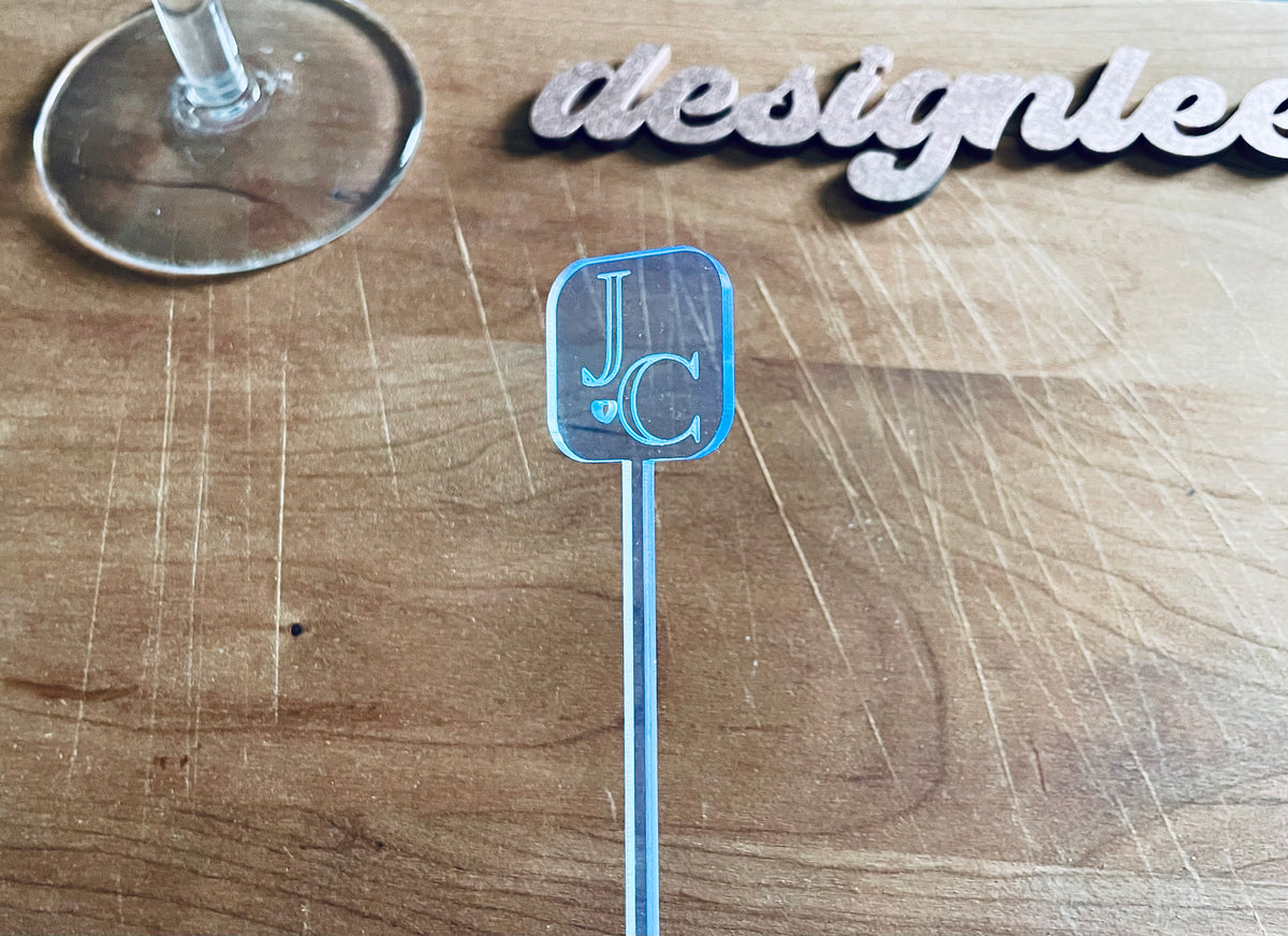 Personalized Drink Stirrer for Wedding Custom Drink Stir Sticks Birthday Party Swizzle Stick Cocktail Stirrer Logo Drink Topper Wedding Gift