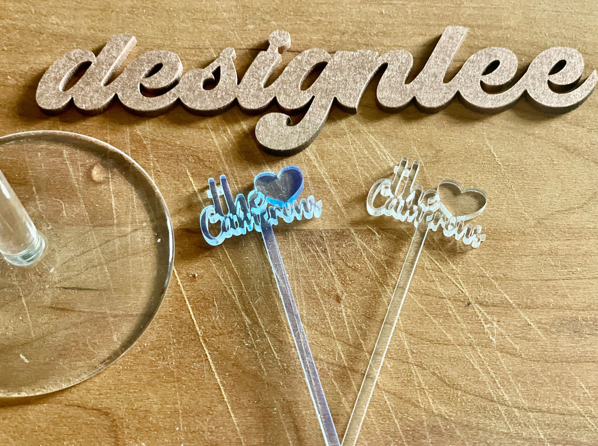 Personalized Drink Stirrer for Wedding Custom Drink Stir Sticks Birthday Party Swizzle Stick Cocktail Stirrer Logo Drink Topper Wedding Gift