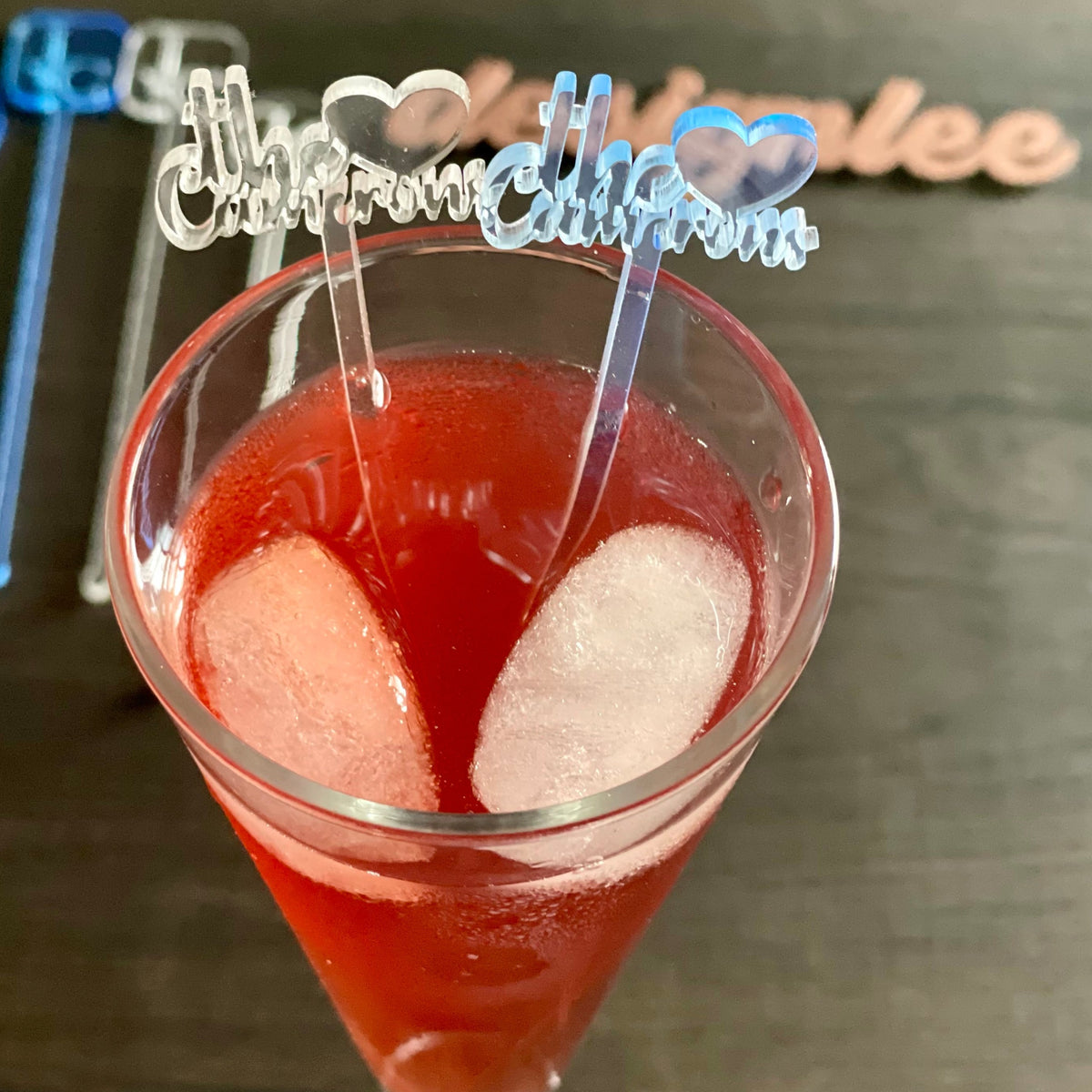 Personalized Drink Stirrer for Wedding Custom Drink Stir Sticks Birthday Party Swizzle Stick Cocktail Stirrer Logo Drink Topper Wedding Gift