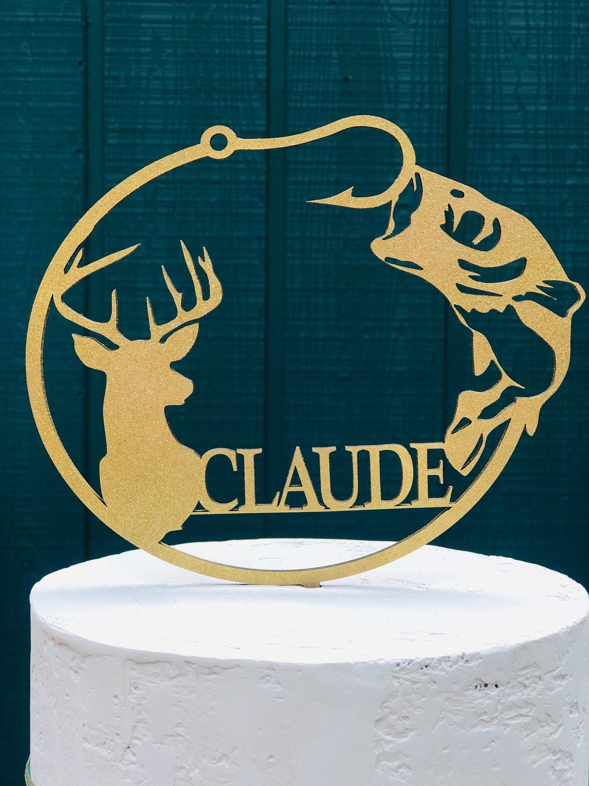 Rustic Goose Cake Topper for Wedding Personalized Wedding Deer Antler Cake Topper Wood Cake Topper Hunters Cake Topper Grooms Cake Topper