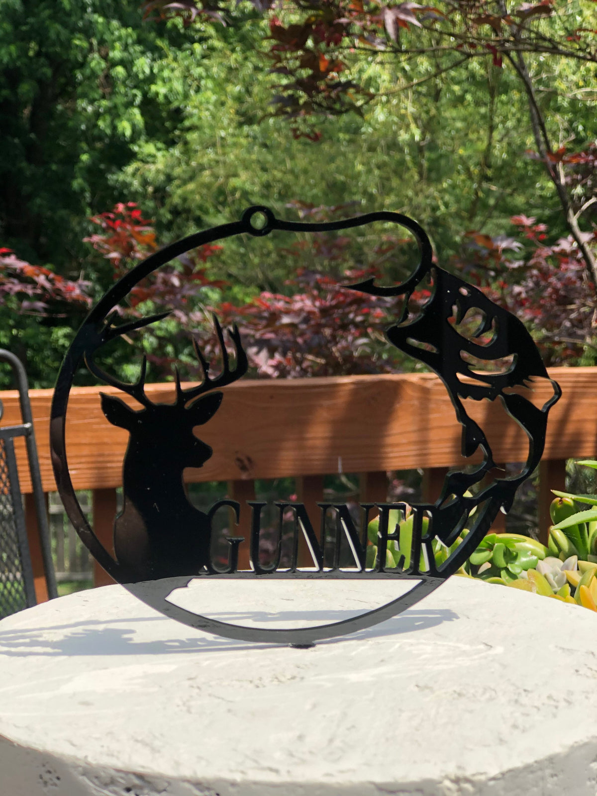 Rustic Goose Cake Topper for Wedding Personalized Wedding Deer Antler Cake Topper Wood Cake Topper Hunters Cake Topper Grooms Cake Topper