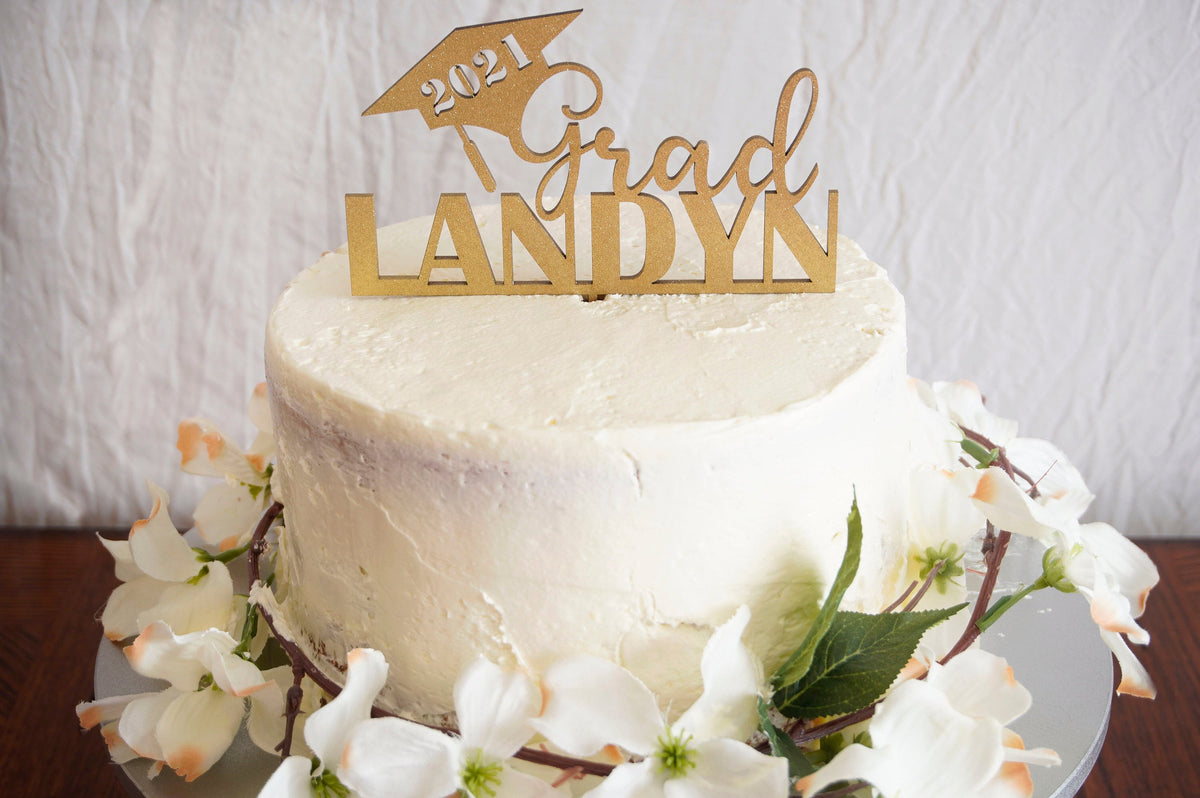 Personalized Graduation Cake Topper Graduation Party Décor College Grad Cake Topper High School Grad Cake Topper Cake Custom Graduation Gift