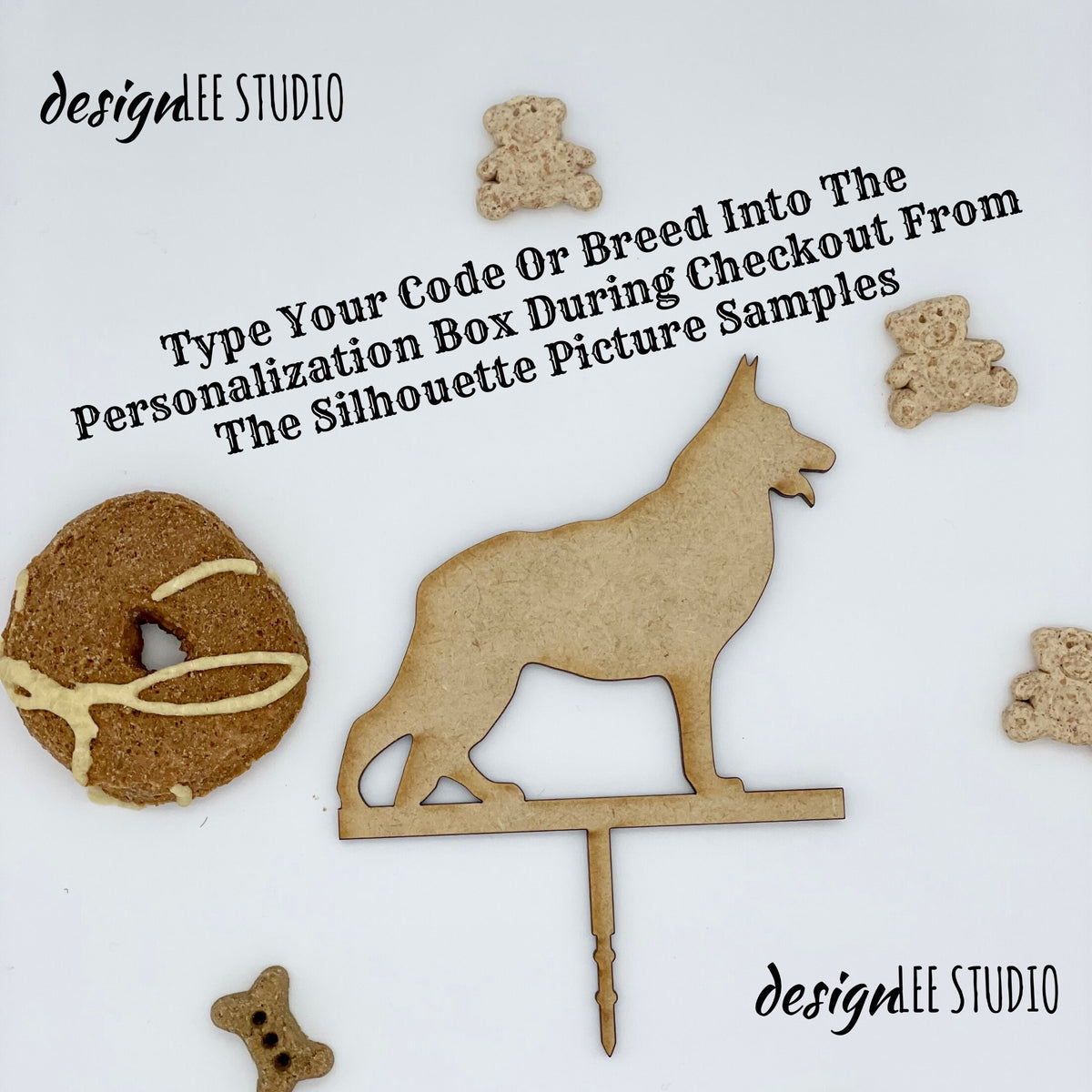 Personalized Pets Birthday Cake Topper Custom Dog Silhoutte Gift Custom Wood Cake Topper For Pets Birthday Gift for Pet Rememberance Memento