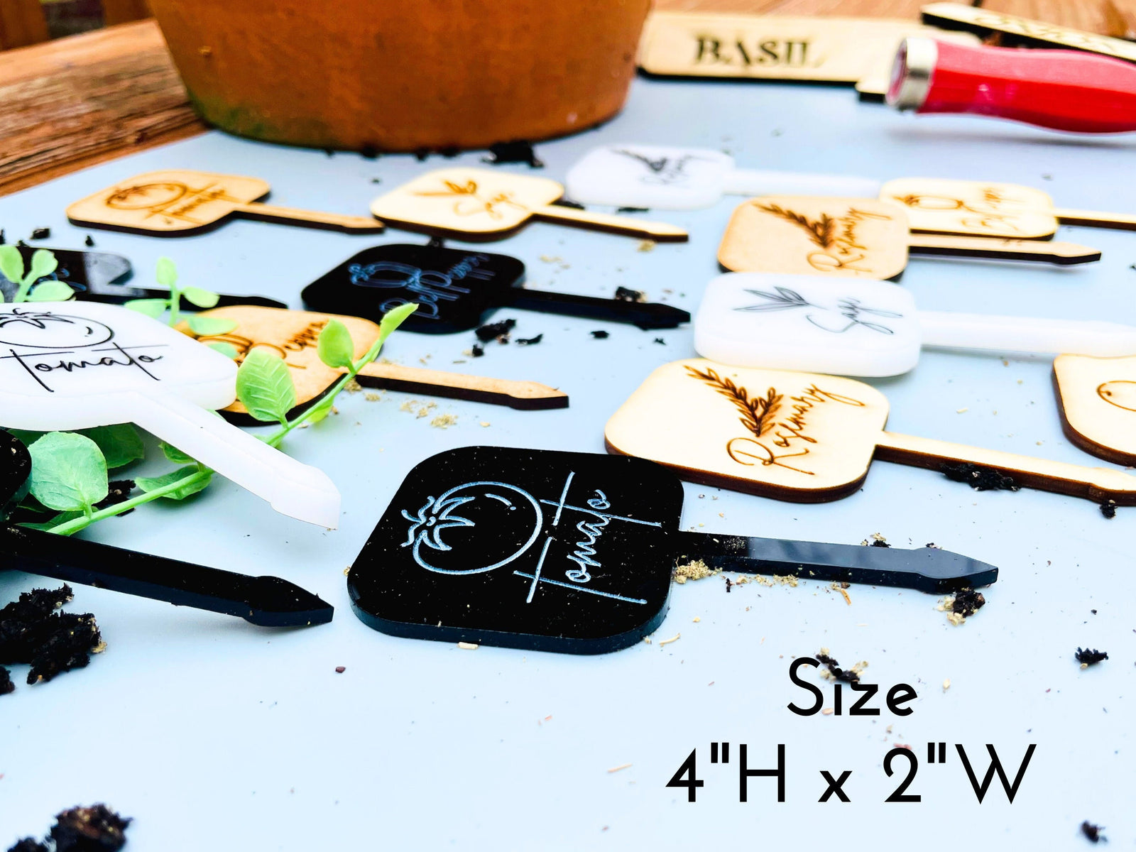 Garden Marker Custom Handmade Plant Stakes for Herb Gardening Gift Garden Stake Vegetable Marker Herb Markers Plant Tags Gardeners Gift .