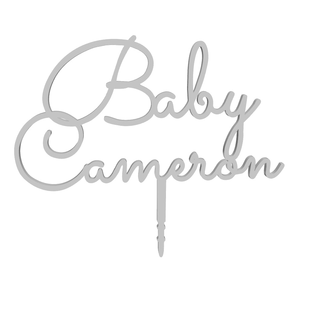 Custom Baby Shower Cake Topper Personalized Baby Name Cake Topper for -  designLEE Studio