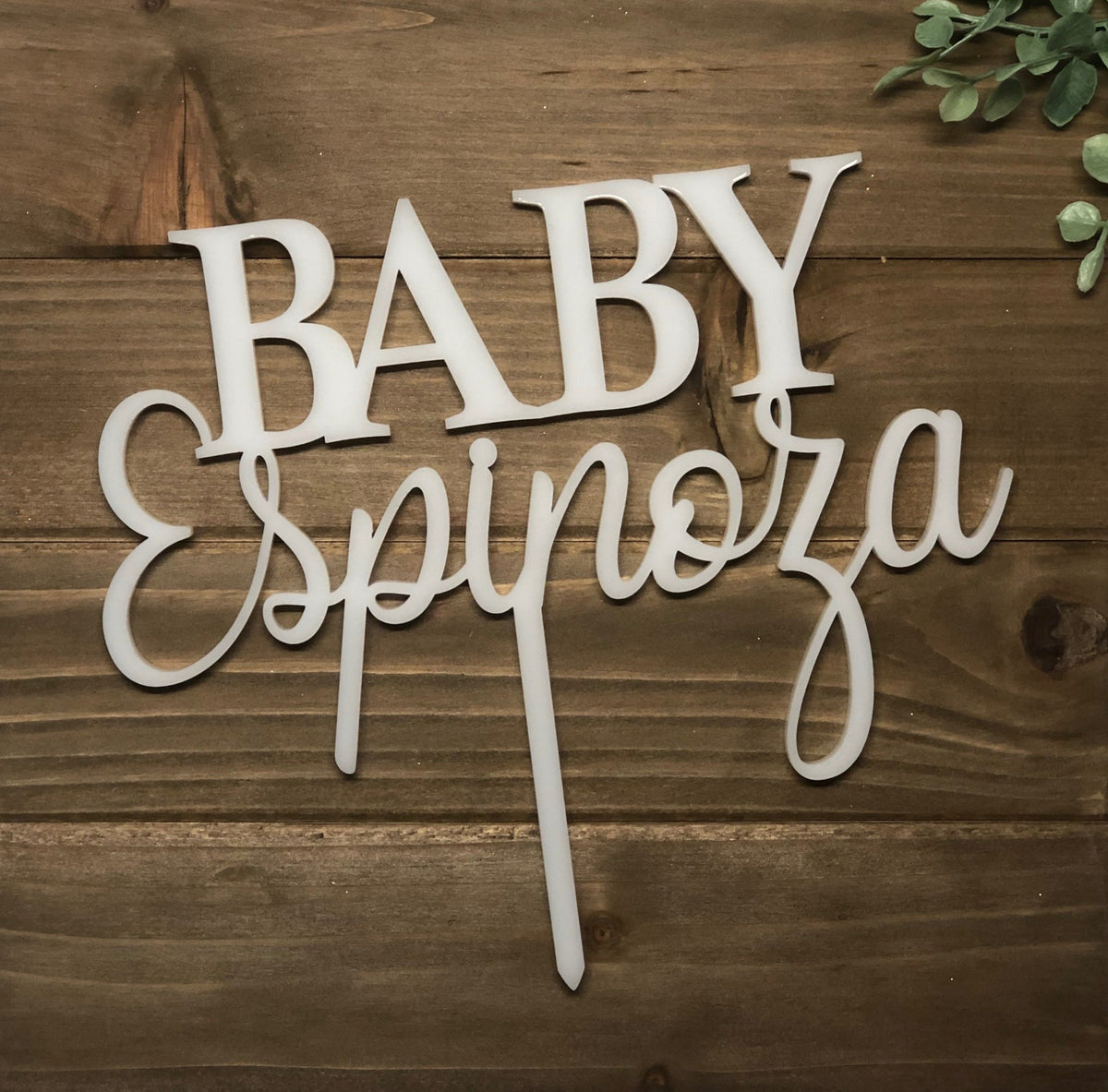 Baby Shower Cake Topper | Custom Cake Topper Personalized | Wood or Acrylic Cake Topper, Cake Toppers, designLEE Studio, designLEE Studio