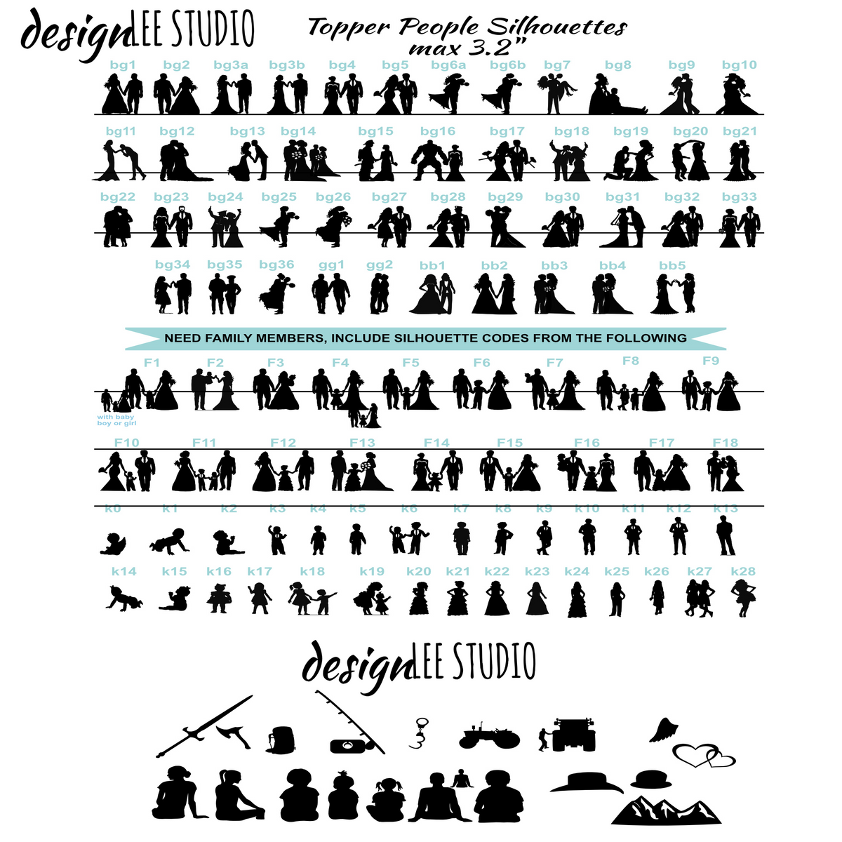 Rustic Silhouette Wedding Cake Topper | Scenic Outdoor Camping Bride &amp; Groom | Custom Cake Topper - designLEE Studio