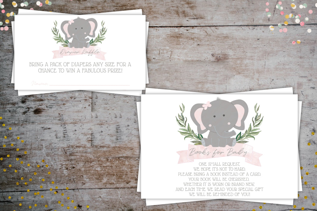 Printable Elephant Baby Shower Invitations