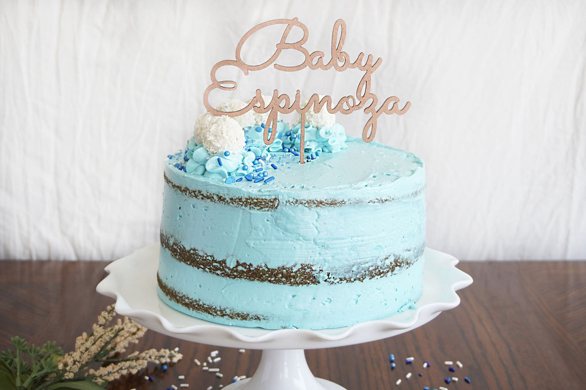 Welcome Baby Shower Cake Topper, Custom Cake Topper