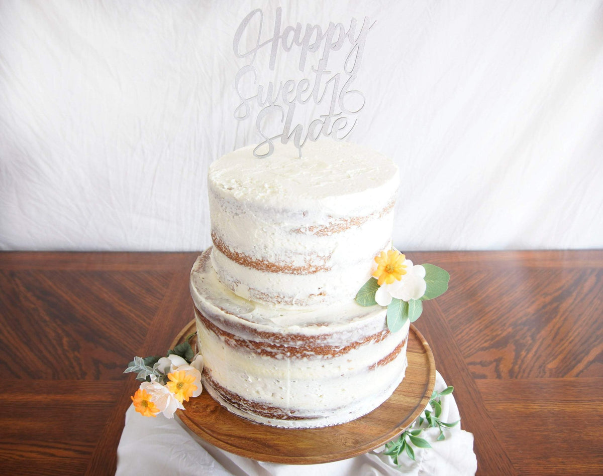 Happy Sweet 16 Cake Topper | Custom Birthday Cake Topper | Personalized Happy Birthday Cake Topper | Wood Cake Toppers by designLEE Studio