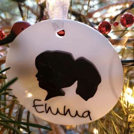 3D Personalized Mothers Day Ornament Gift Silhouette Child Ornament Custom Silhouette Baby Ornament Mothers Day Gift Pet Ornament
