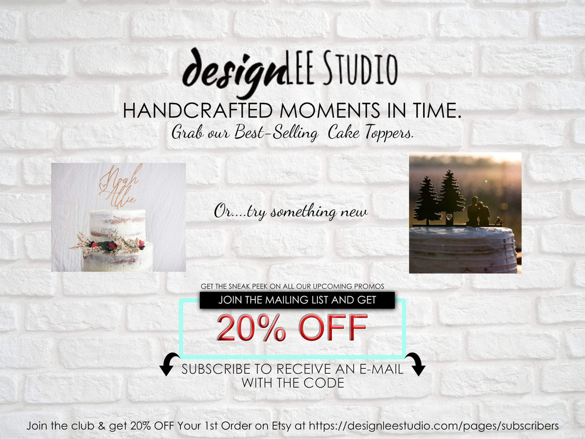 Mr and Mrs Wedding Cake Topper |  Heart Cake Topper Personalized | Gold, Silver, Rose Gold, &amp; Wood Cake Topper | Custom Wood Cake Toppers