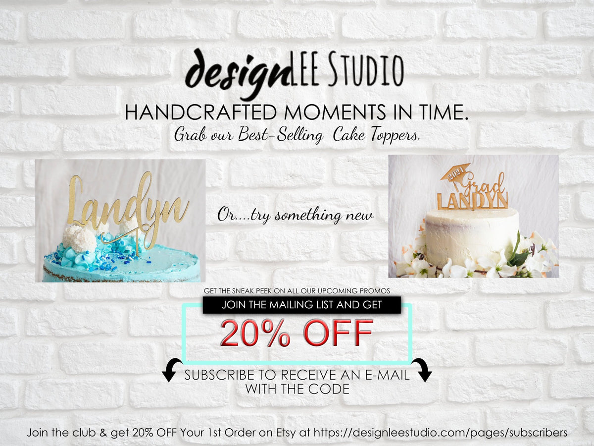 Floral Wedding Cake Topper | Custom Wedding Cake Topper | Personalized Name Geometric Cake Topper | Gold, Silver, or Rose Gold Wood Gift