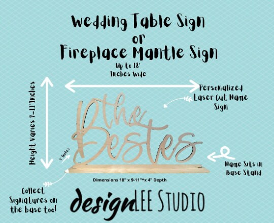 Personalized Sweetheart Table Sign for Wedding Table Sign Script Wedding Sign Wedding Head Table Surname Sign Wedding Gift Wood Wedding Sign