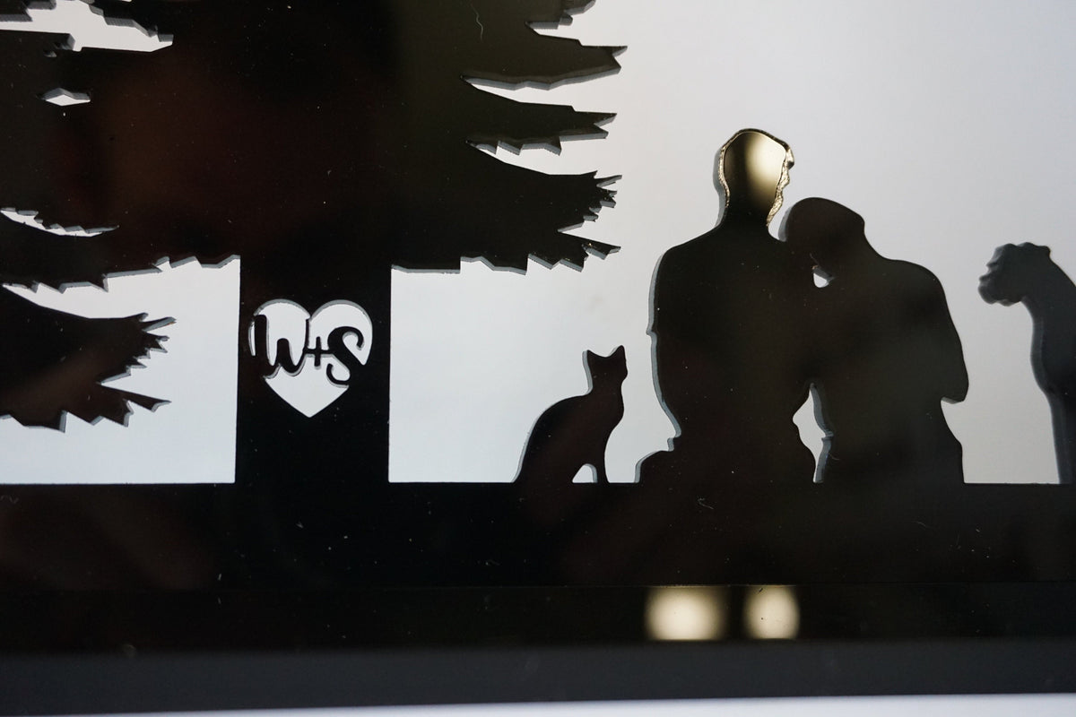 Personalized Wedding Table Sign | Rustic Sweetheart Table Sign | Couple Bride &amp; Groom Camping Wedding Table Décor Made with Wood or Acrylic