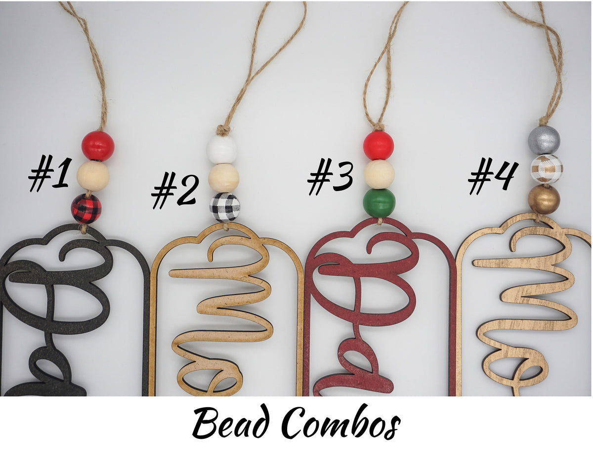 Christmas Stocking Tag | Personalized 3D Name Wood Christmas Tag | Custom Stocking Name Tag | Pet Name Tag | Large Wooden Gift Tag | Gift