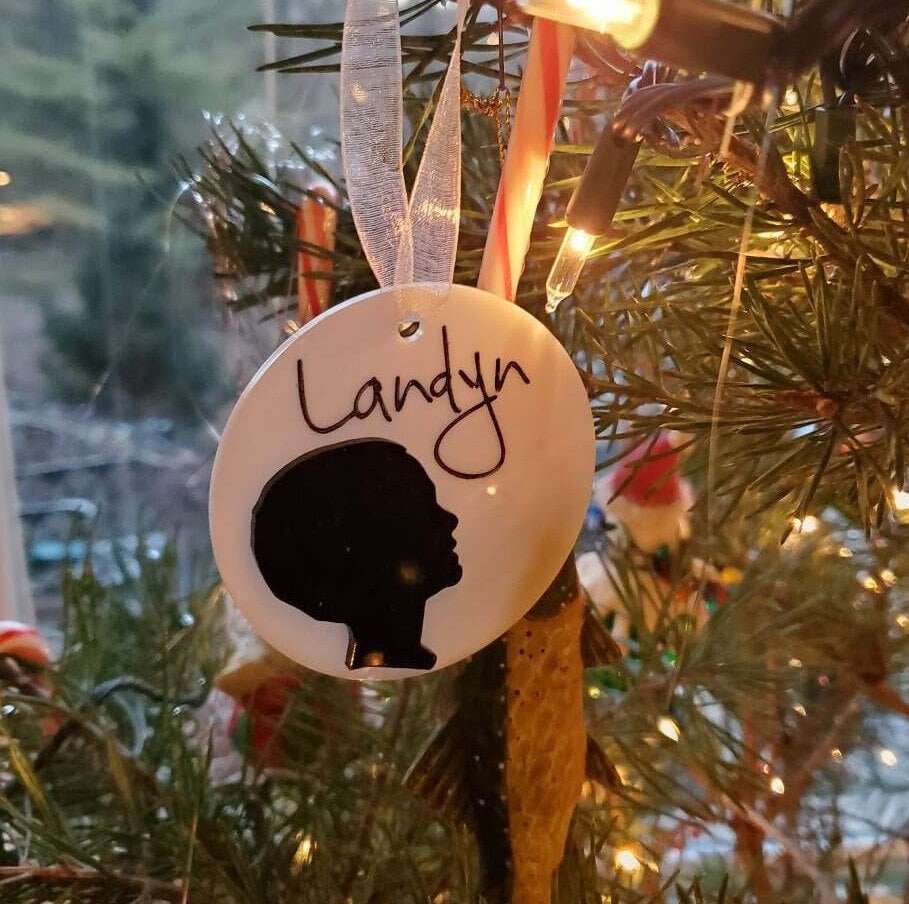 3D Personalized Mothers Day Ornament Gift Silhouette Child Ornament Custom Silhouette Baby Ornament Mothers Day Gift Pet Ornament