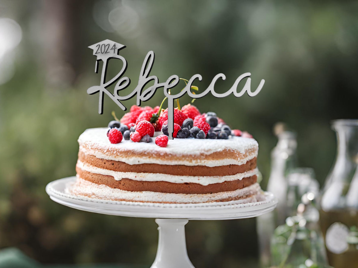 Custom Graduation Cake Topper for Graduation Gift College Grad Cake Topper High School Graduation Cake Topper Class of 2024 Cake Topper