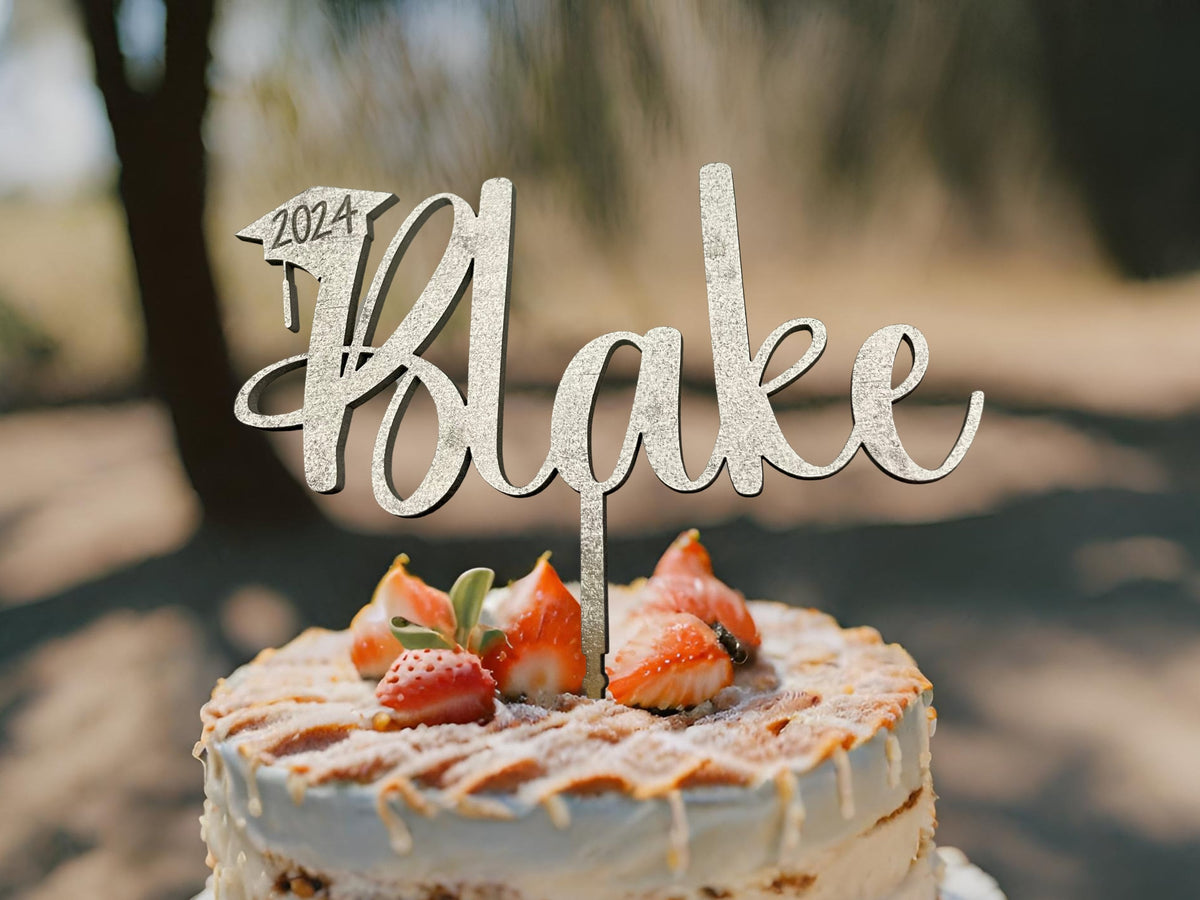 Custom Graduation Cake Topper for Graduation Gift College Grad Cake Topper High School Graduation Cake Topper Class of 2024 Cake Topper