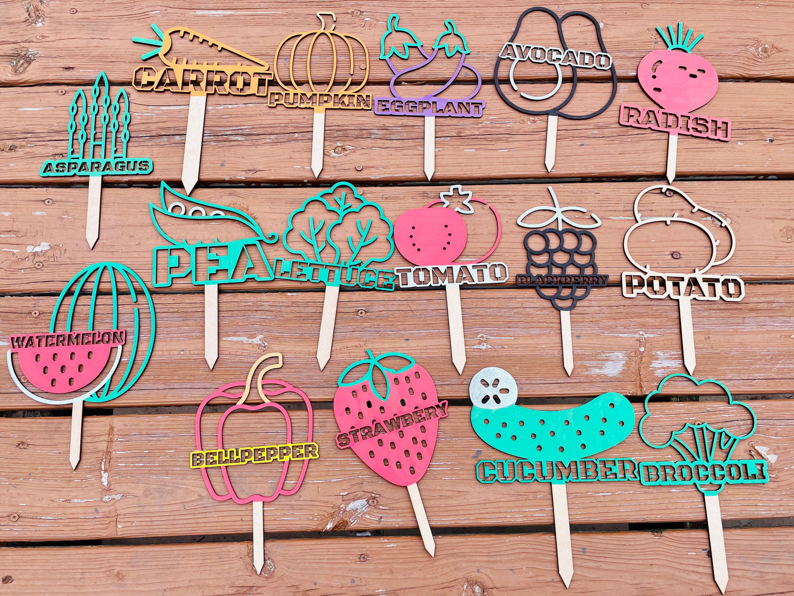 Custom Vegetable Garden Marker Stakes for Herb Garden Spring Gift Home Aesthetic Vegetable Marker Herb Markers Plant Tags Gardeners Gift